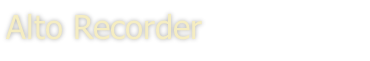 Alto Recorder